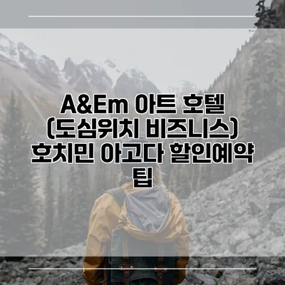 A&Em 아트 호텔 (도심위치 비즈니스) 호치민 아고다 할인예약 팁