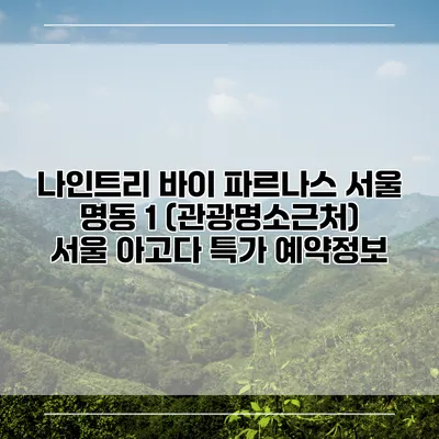 나인트리 바이 파르나스 서울 명동 1 (관광명소근처) 서울 아고다 특가 예약정보