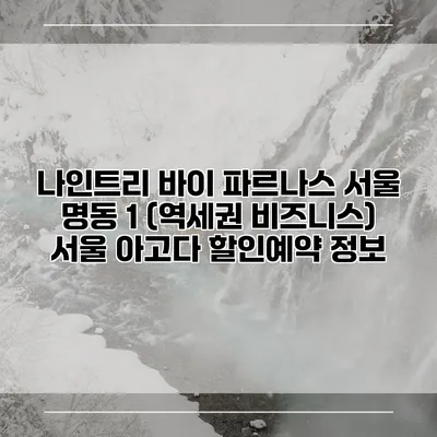 나인트리 바이 파르나스 서울 명동 1 (역세권 비즈니스) 서울 아고다 할인예약 정보