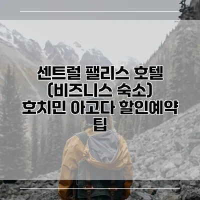 센트럴 팰리스 호텔 (비즈니스 숙소) 호치민 아고다 할인예약 팁
