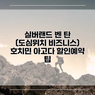 실버랜드 벤 탄 (도심위치 비즈니스) 호치민 아고다 할인예약 팁
