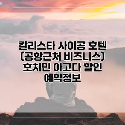 칼리스타 사이공 호텔 (공항근처 비즈니스) 호치민 아고다 할인 예약정보