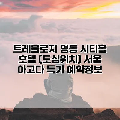 트레블로지 명동 시티홀 호텔 (도심위치) 서울 아고다 특가 예약정보