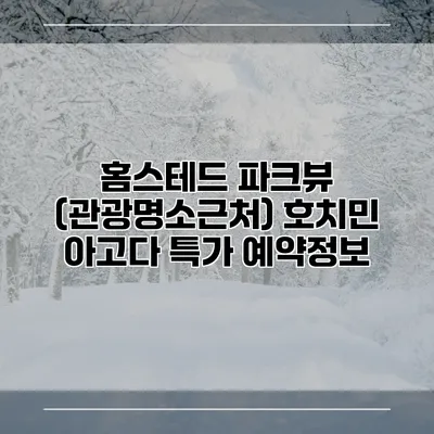 홈스테드 파크뷰 (관광명소근처) 호치민 아고다 특가 예약정보